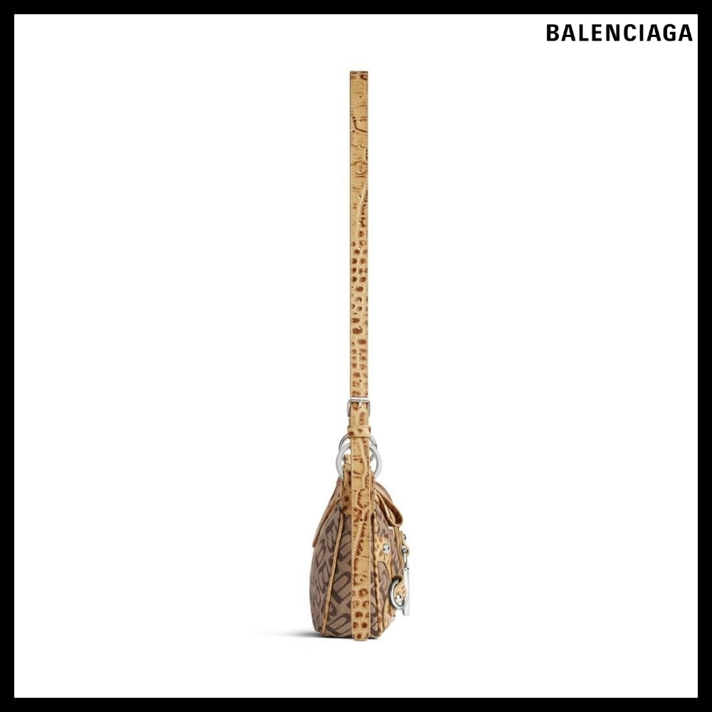 【BALENCIAGA】Essex Small Shoulder Bag Ebony Beige Mustard