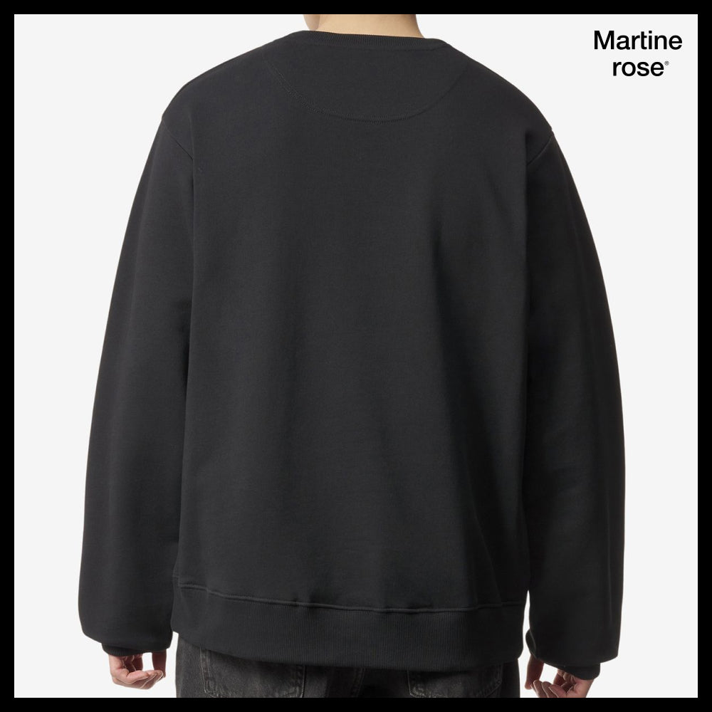◆MARTINE ROSE◆ ロゴ スウェット ブラック 人気 売れ筋