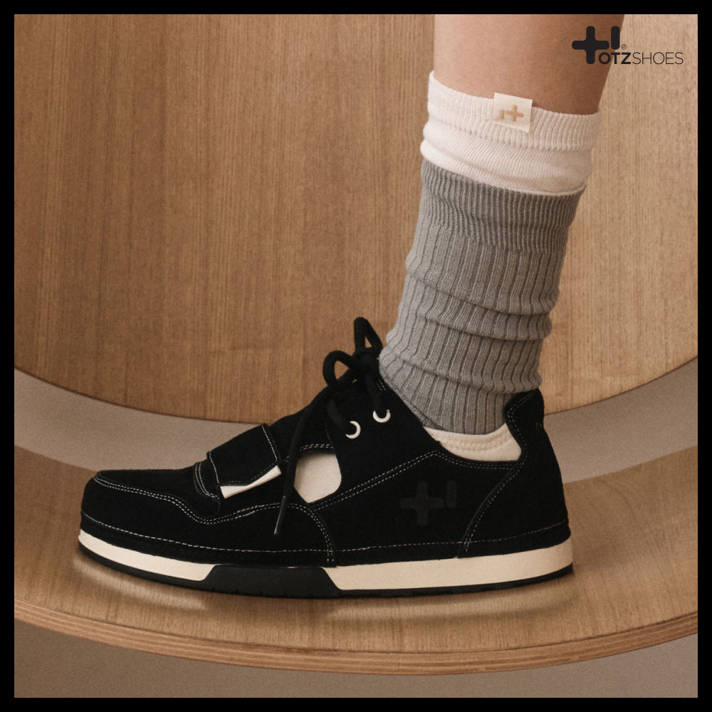 【OTZ SHOES】3300 Suede Low Black White