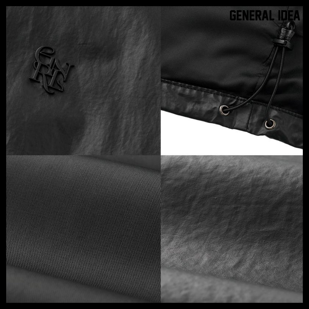 【GENERAL IDEA】Glossy Coating Jumper - Black