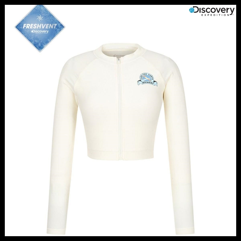 【Discovery】Freshvent Hot Summer Full-Zip Crop Rash Guard
