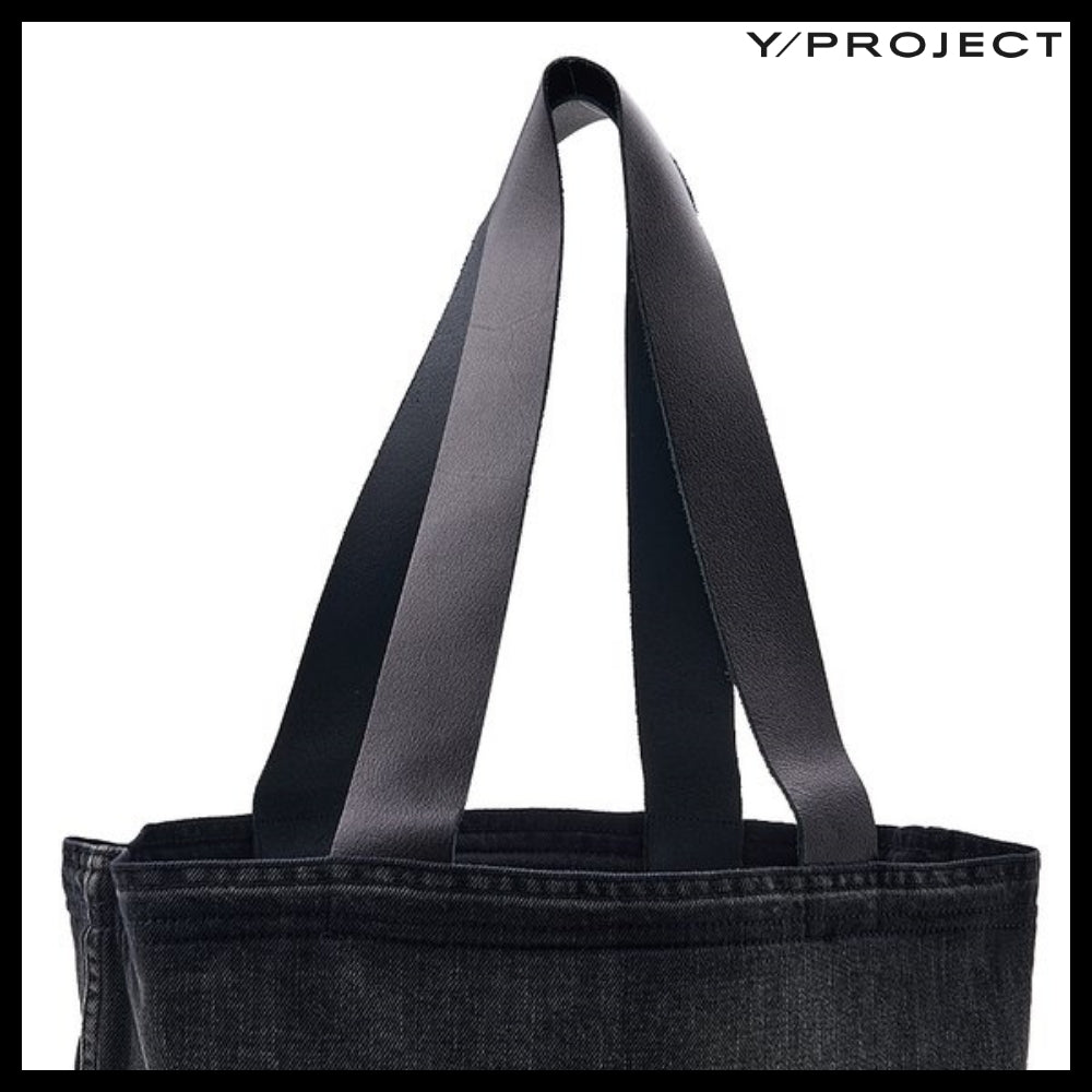 【Y PROJECT】Logo Embroidered Tote Bag
