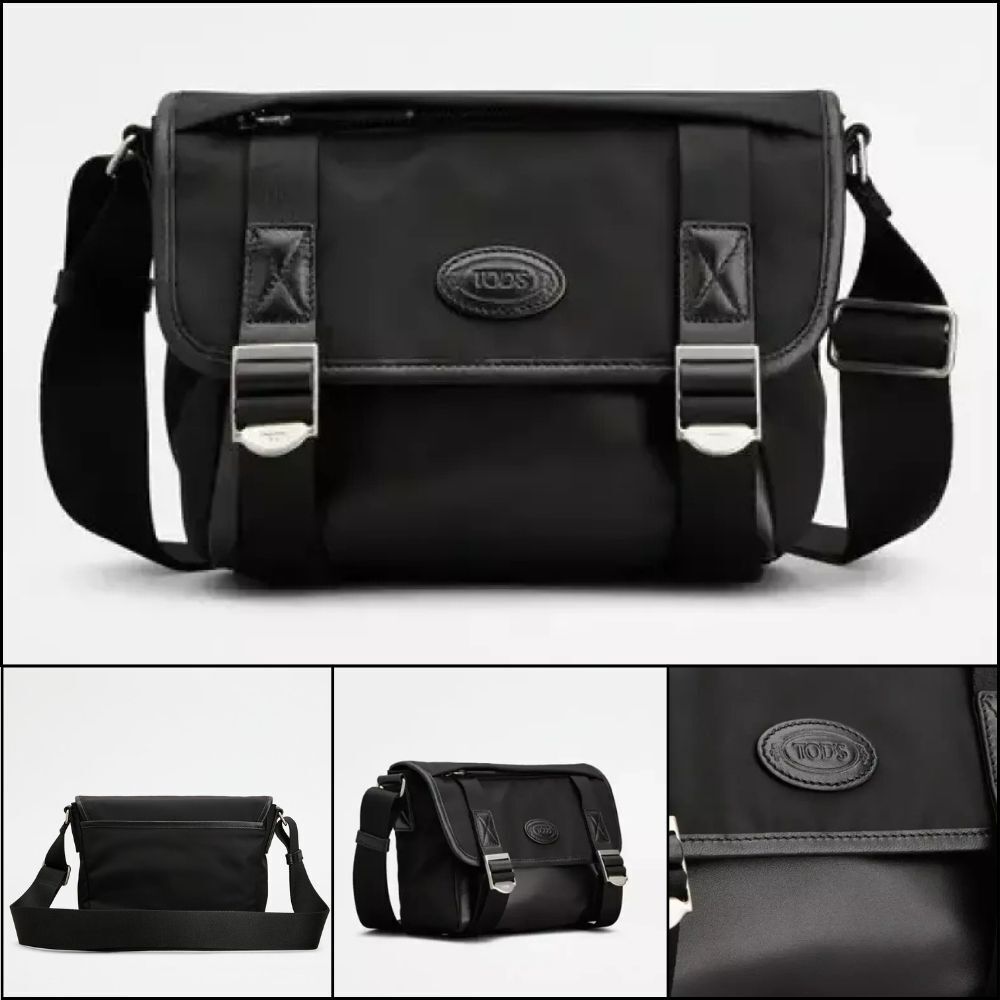 【Tod's】Mini Messenger Bag Compact Leather