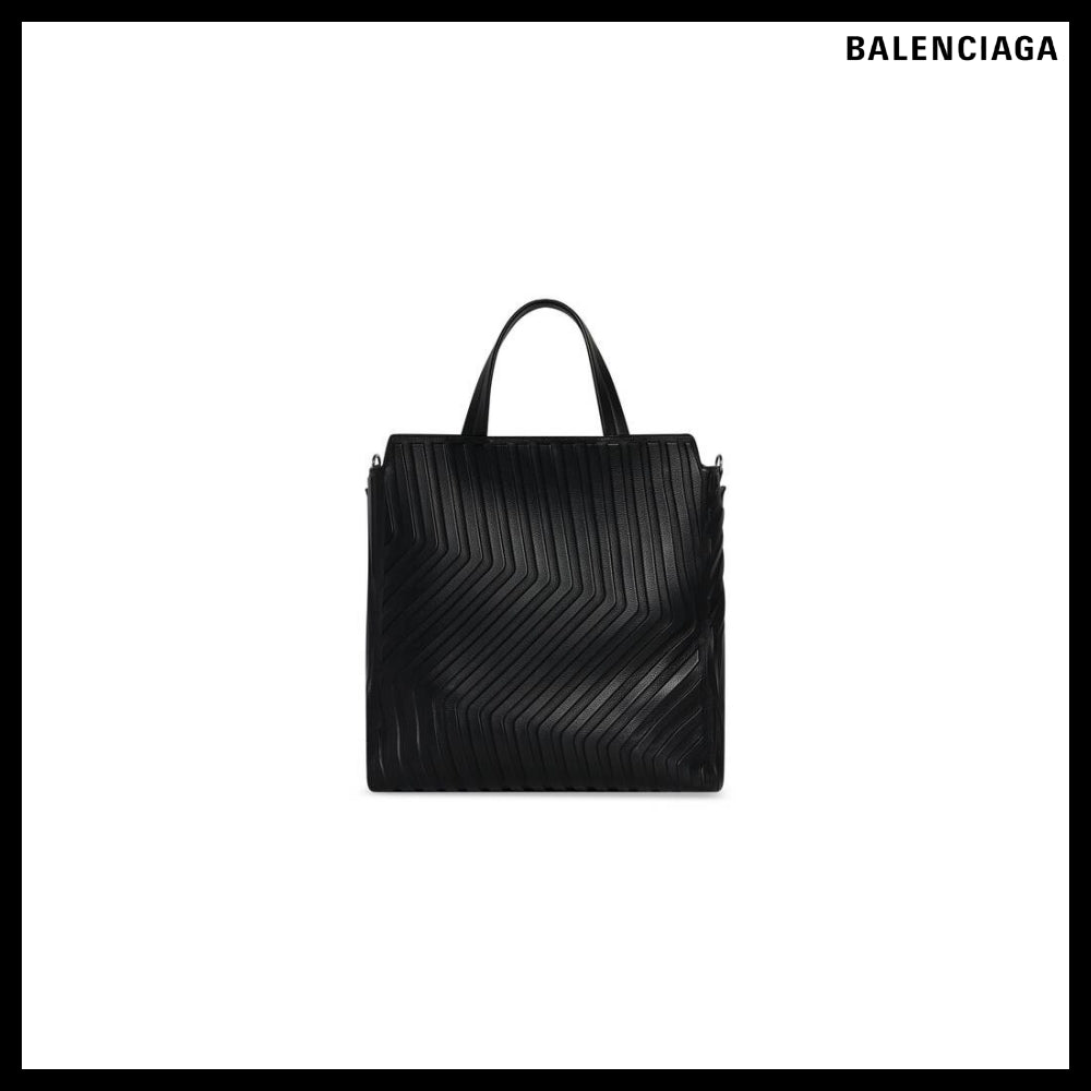 【BALENCIAGA】Car Medium North-South Tote Bag Black