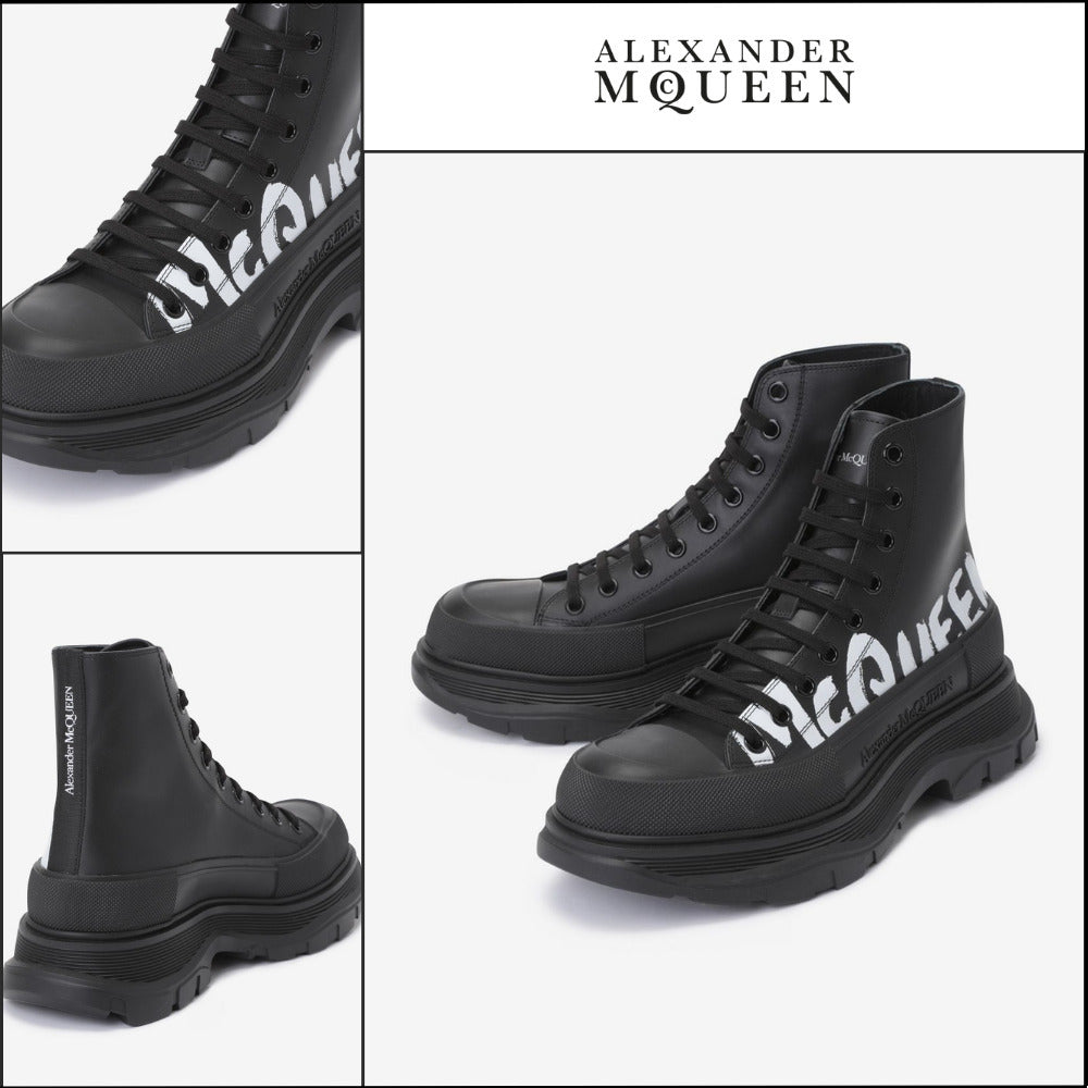 【Alexander Mcqueen】Tread Slick Boots - Black
