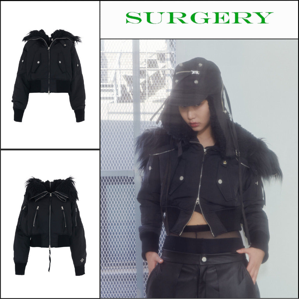 【SURGERY】Back-Forth Crop N2B Jumper Black