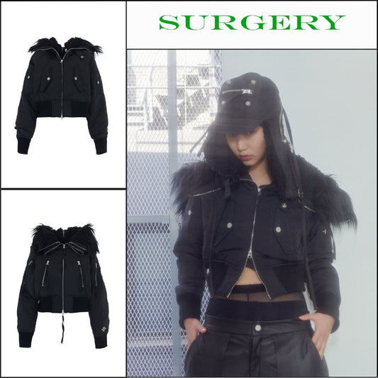 【SURGERY】Back-Forth Crop N2B Jumper Black