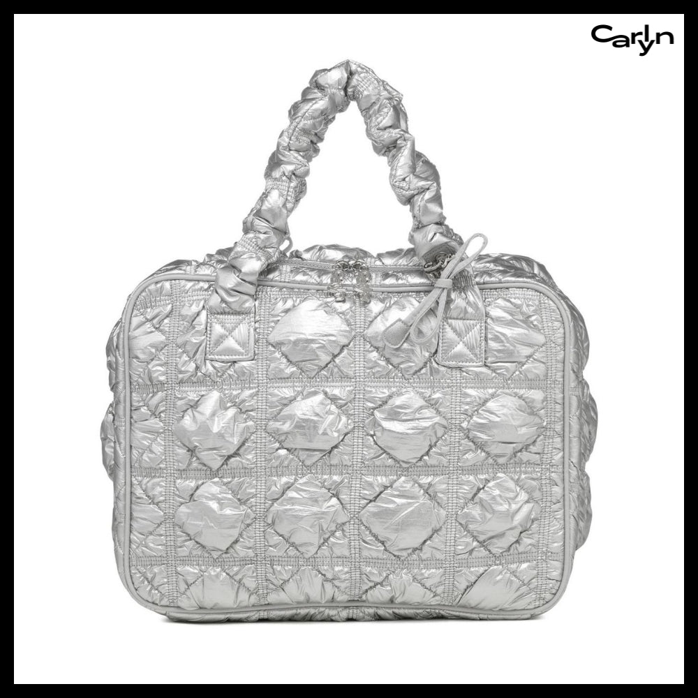 [carlyn] 2-Way Travel Bag Silver