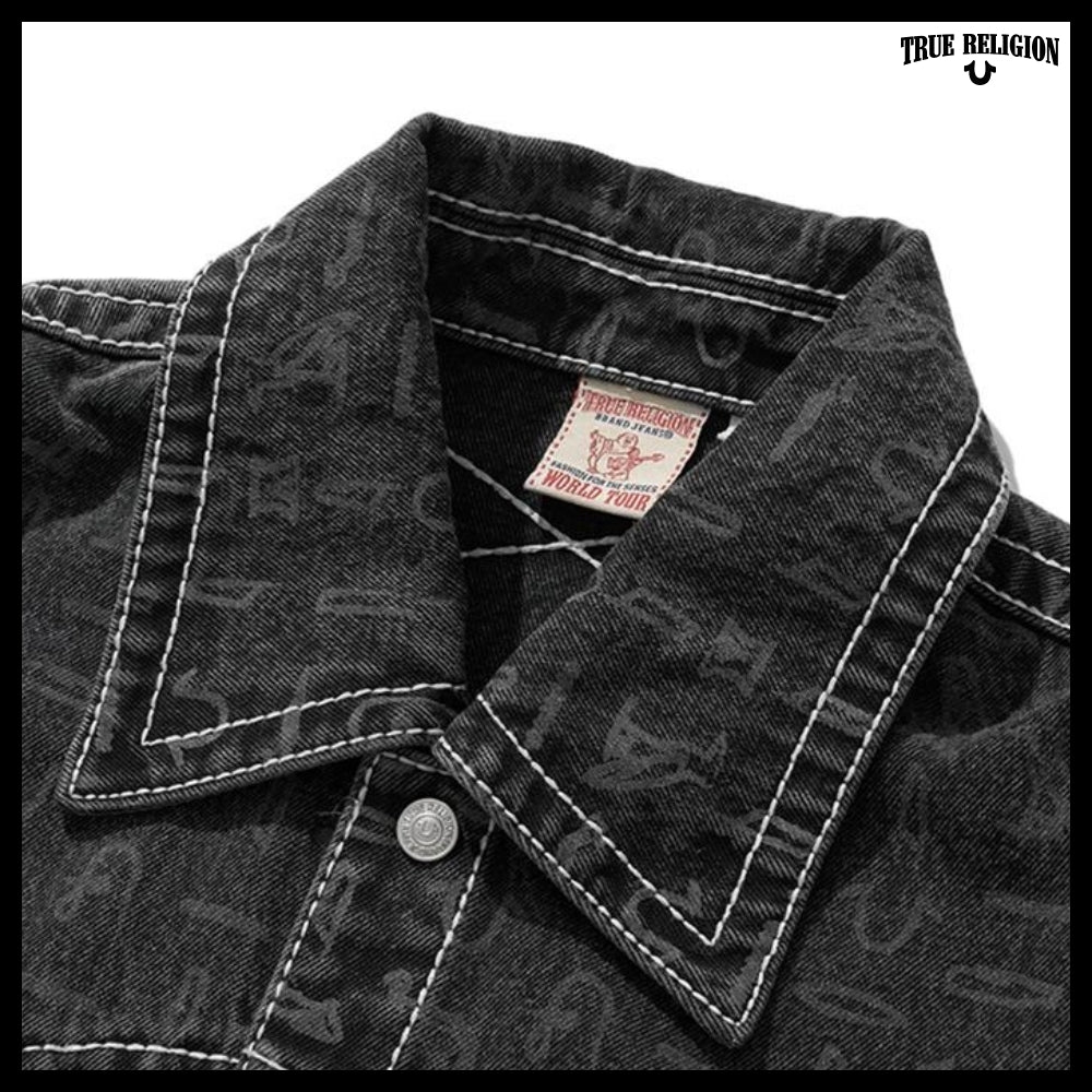 【TRUE RELIGION】Hieroglyphic Trucker Jacket 2Colors