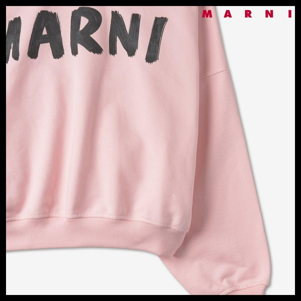 【MARNI】Logo Sweatshirt Pink