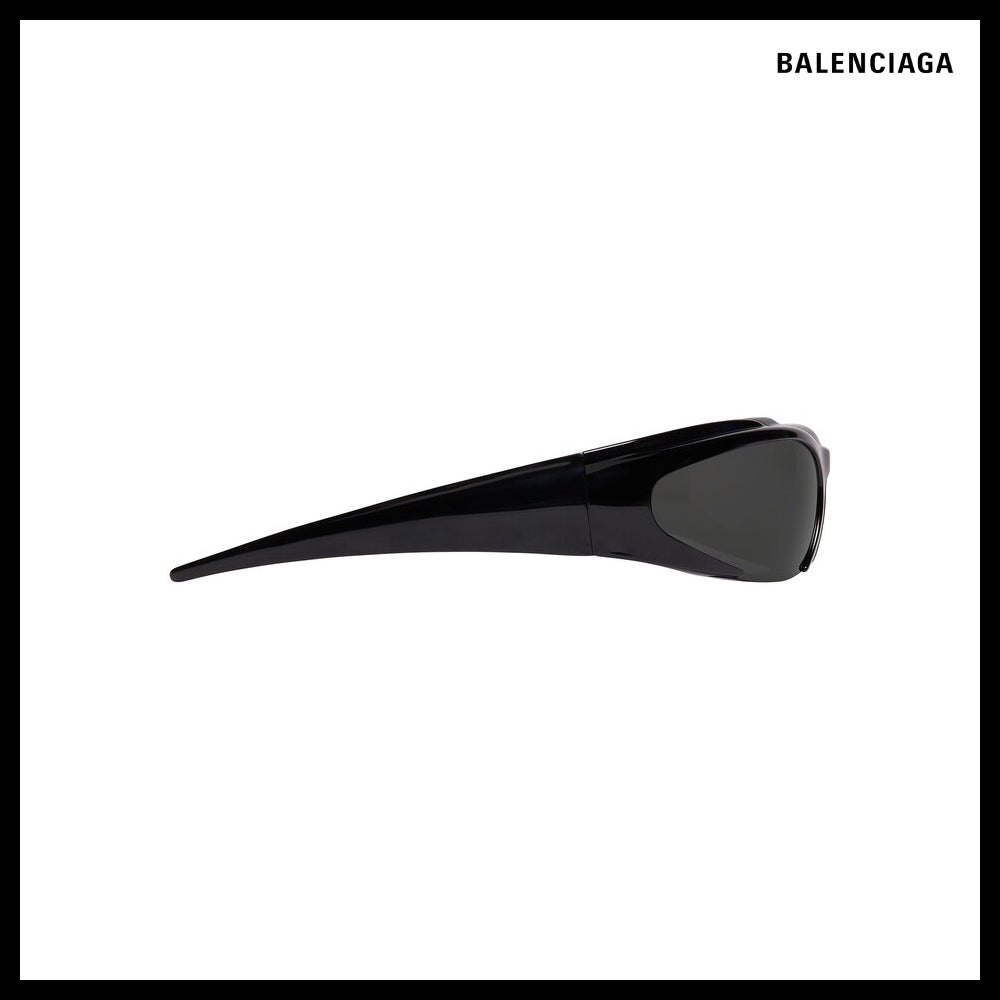 【BALENCIAGA】Reverse Xpander Rectangle Sunglasses Black