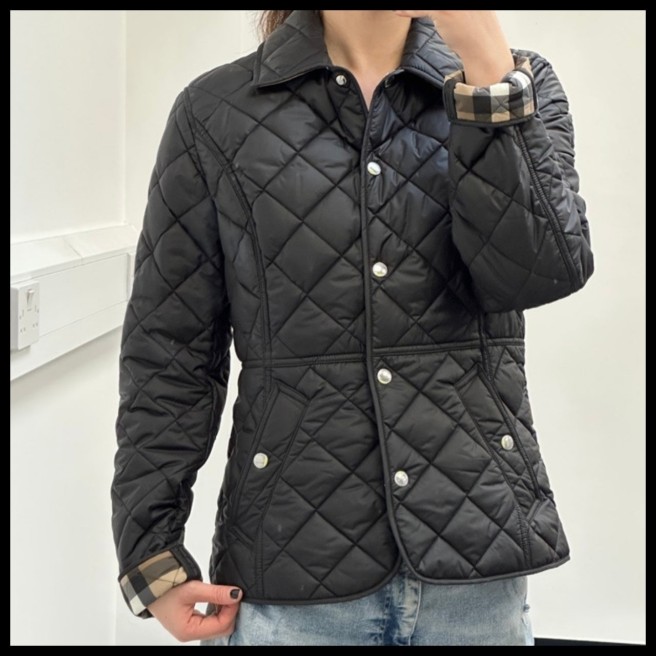【BURBERRY】CAWTHORNE Quilted Jacket Black