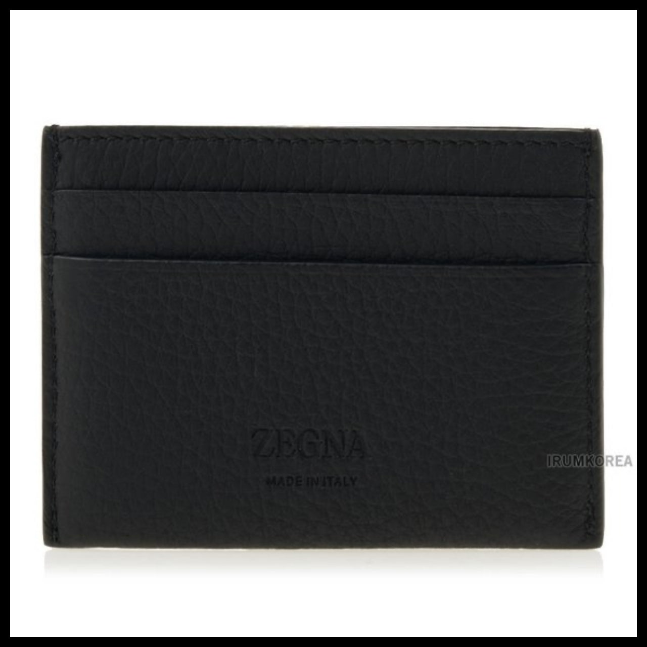 【Zegna】Men's Logo Card Wallet Luxury Classic