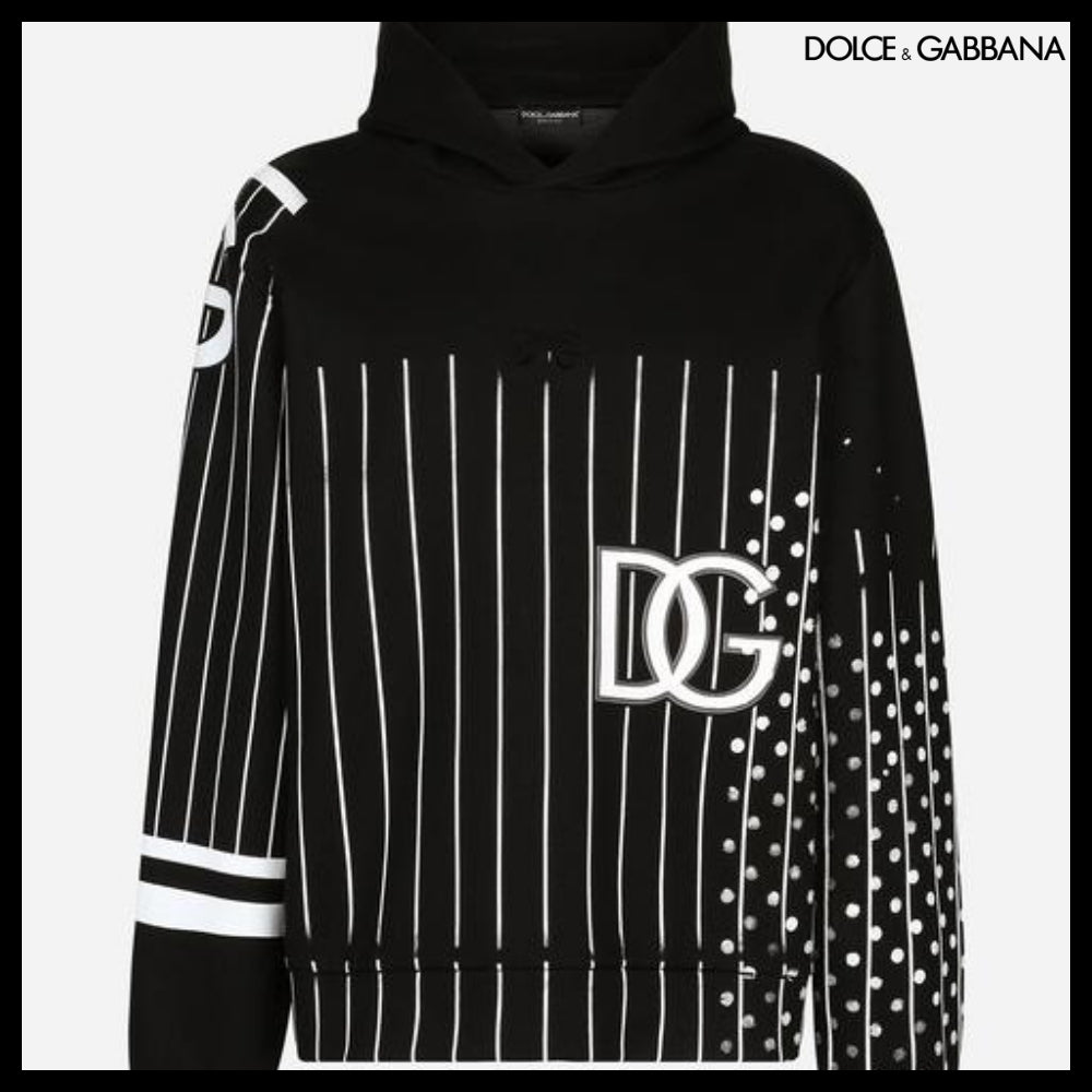 【Dolce&Gabbana】PRINTED TECHNICAL JERSEY HOODIE