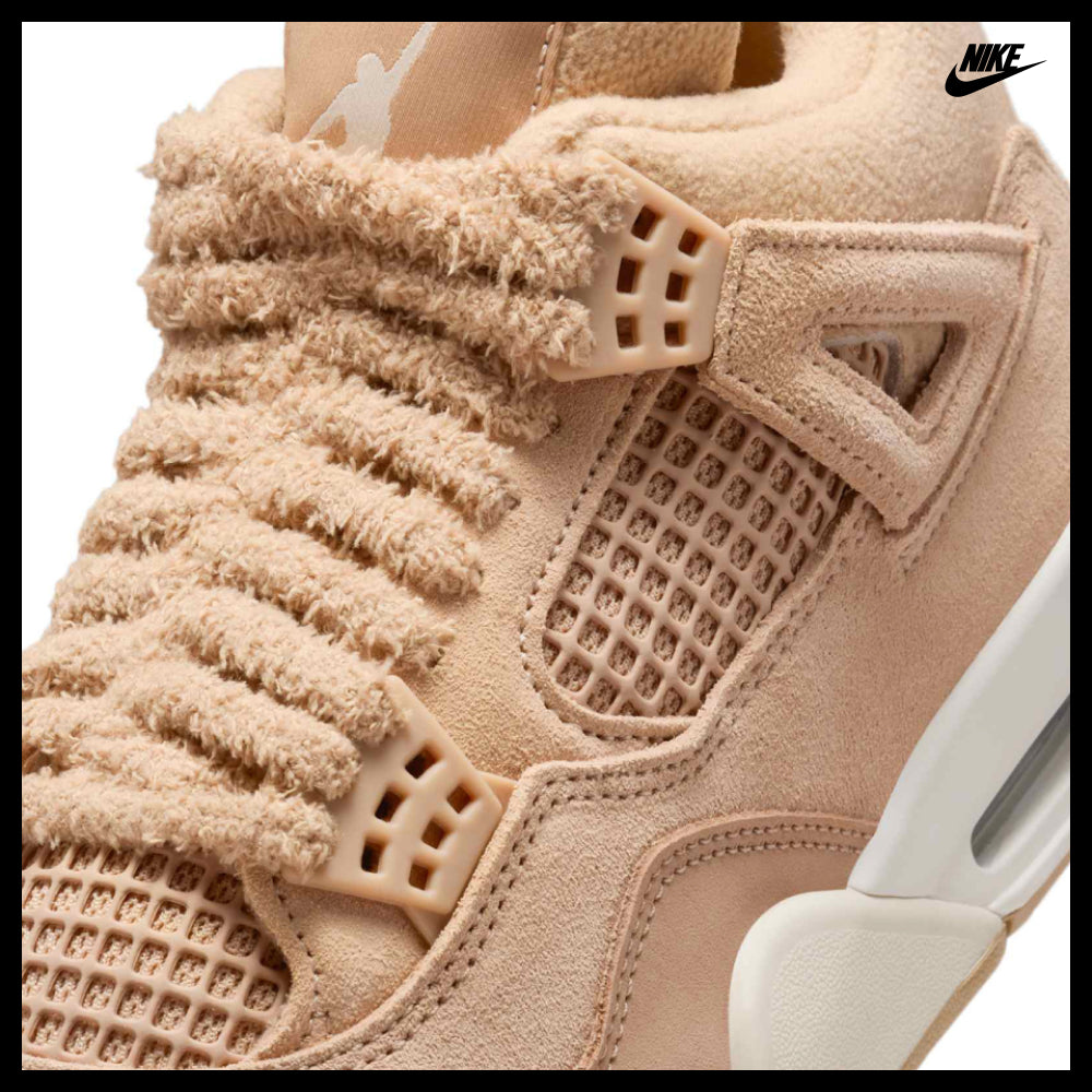 【NIKE】Air Jordan 4 Retro W Hemp Light Orewood Brown Women