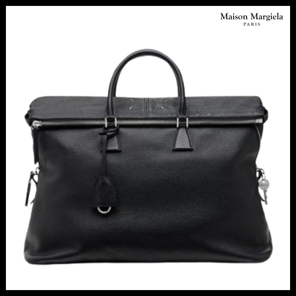 【Maison Margiela】5AC Soft XL Tote Bag Black soft leather