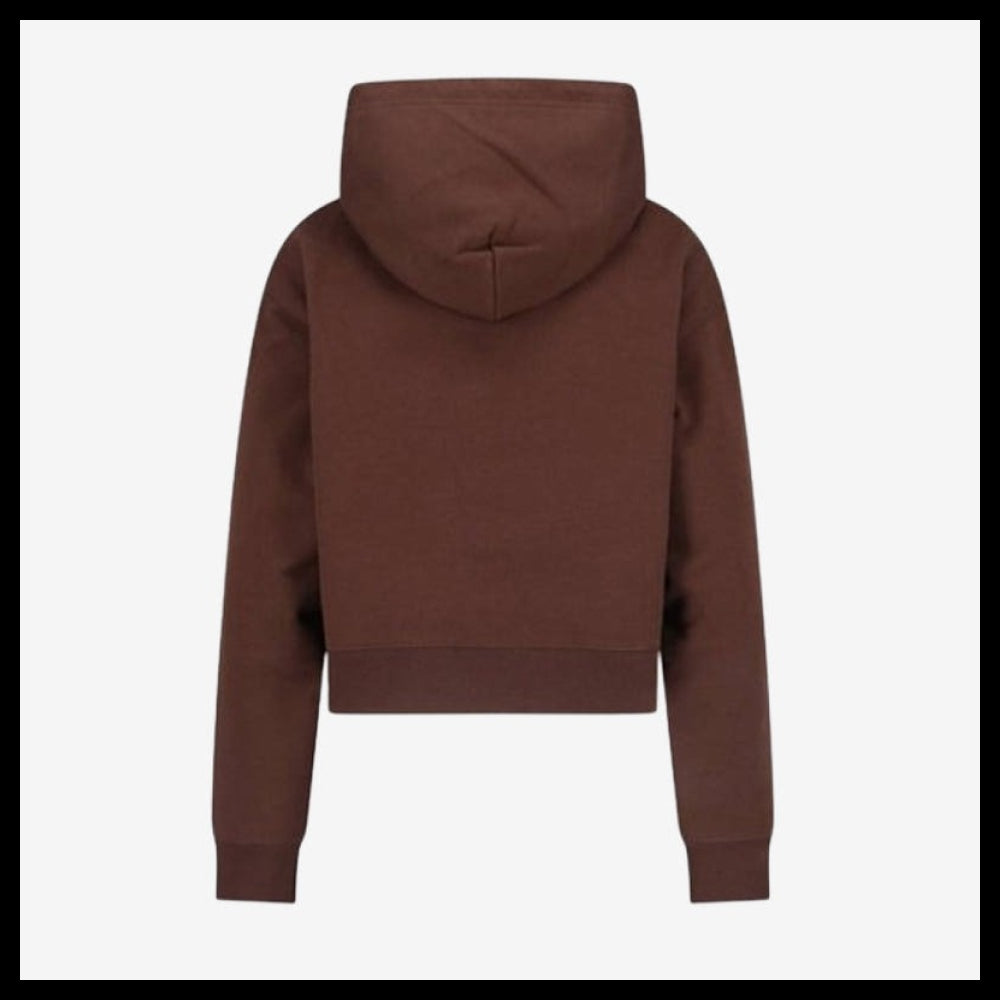 【MIU MIU】Hooded T-Shirt Cocoa Women's