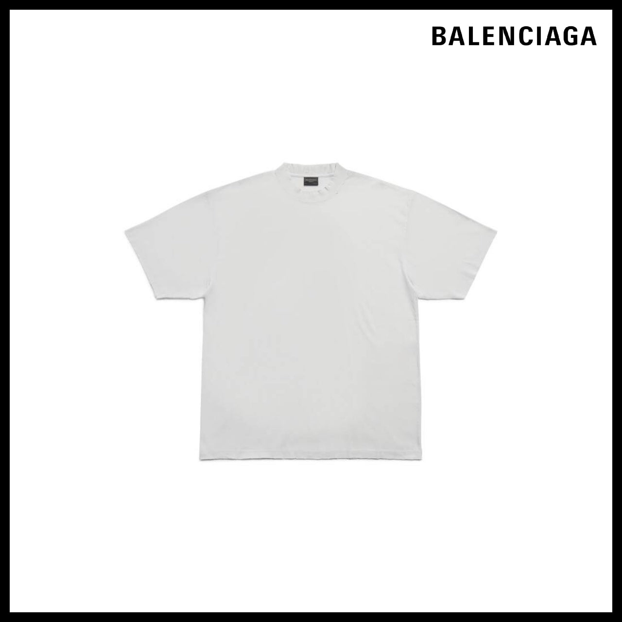 【BALENCIAGA】Medium Fit T-Shirt White
