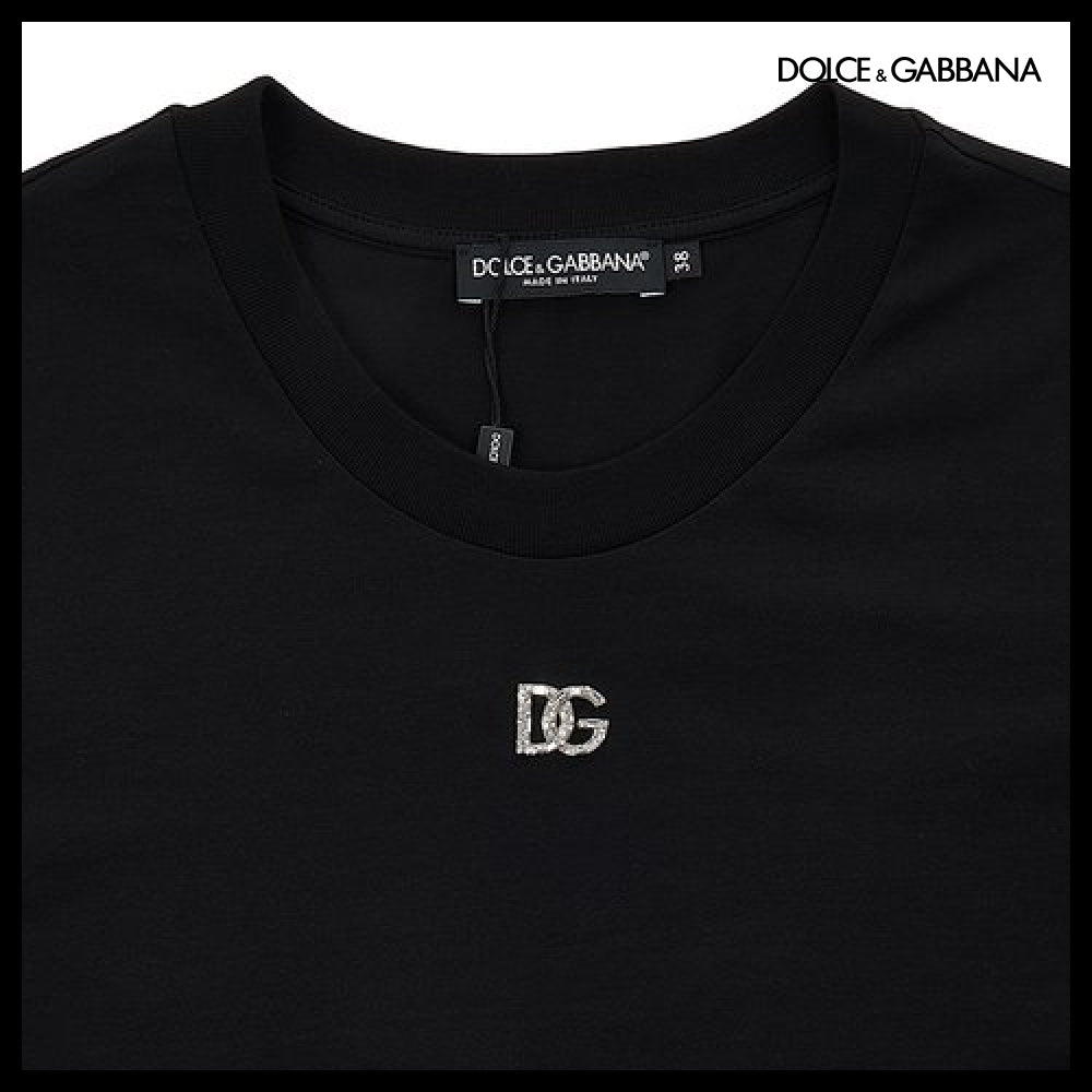 【Dolce & Gabbana】Logo Jersey T-Shirt Black
