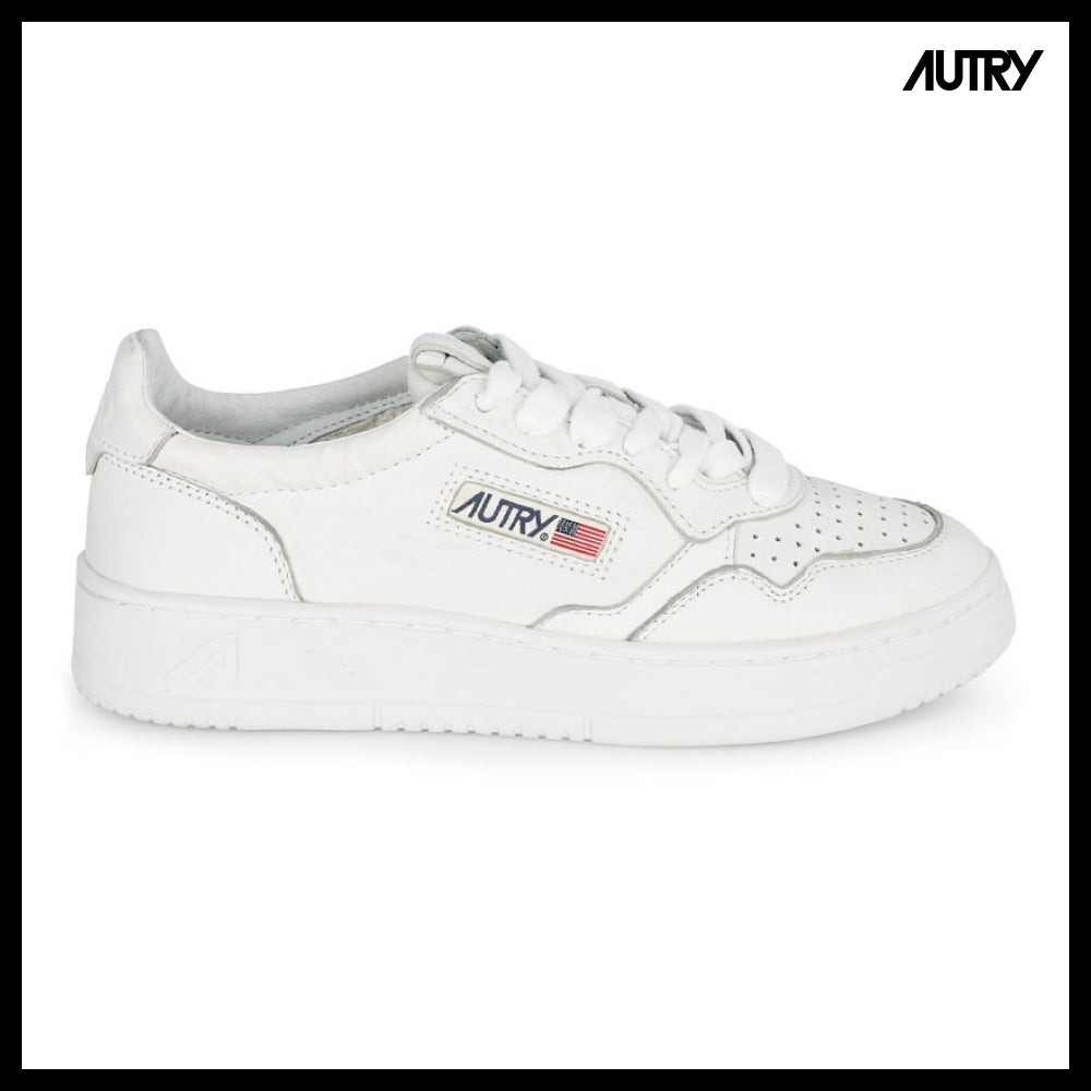 【AUTRY】Medalist Leather Low Top White