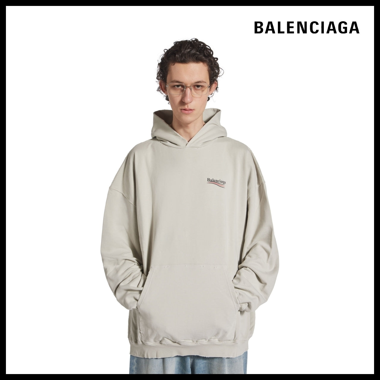 ★Balenciaga アウトレット セール ★Political Campaign Hoodie