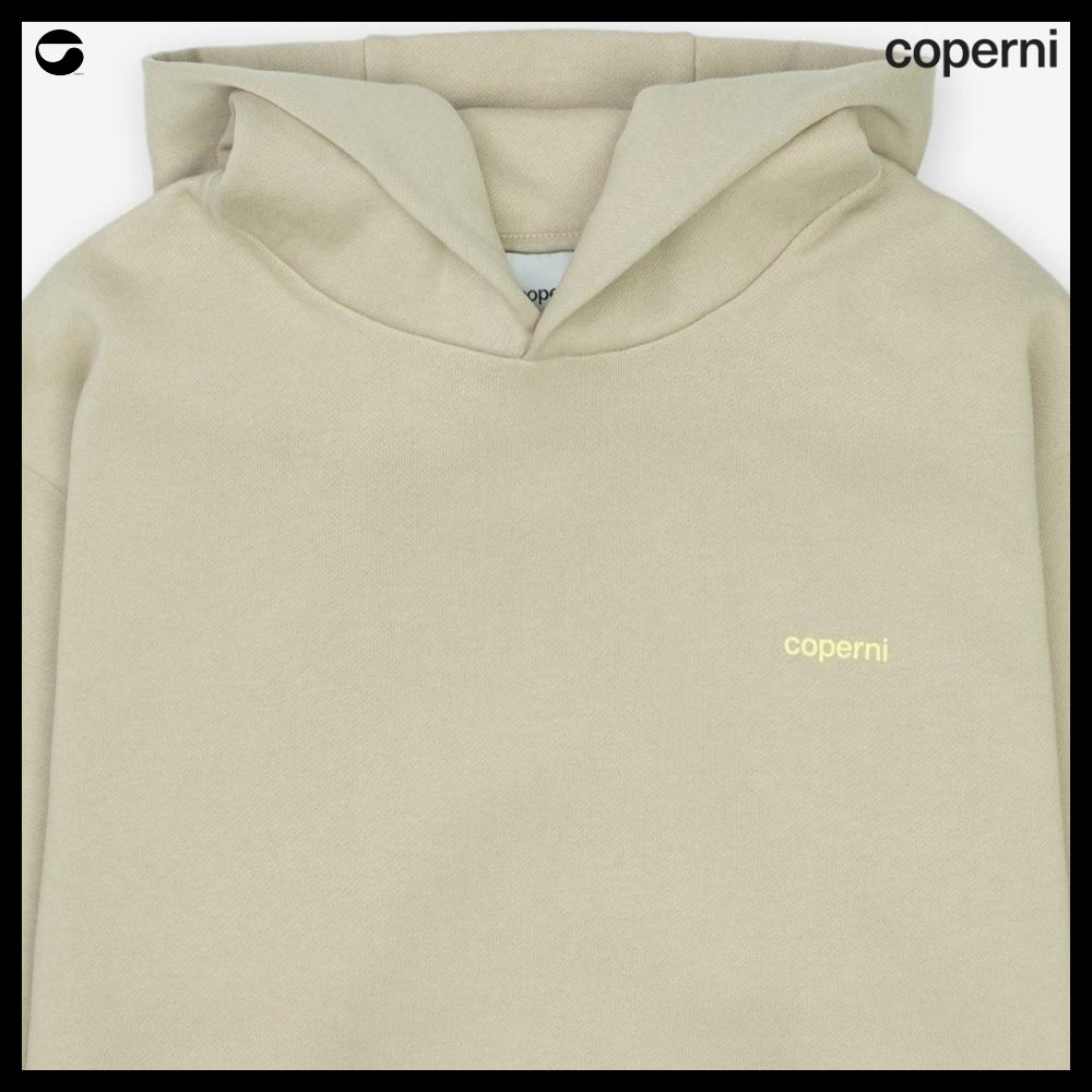 【Coperni】Horn Hoodie Beige Yellow Print