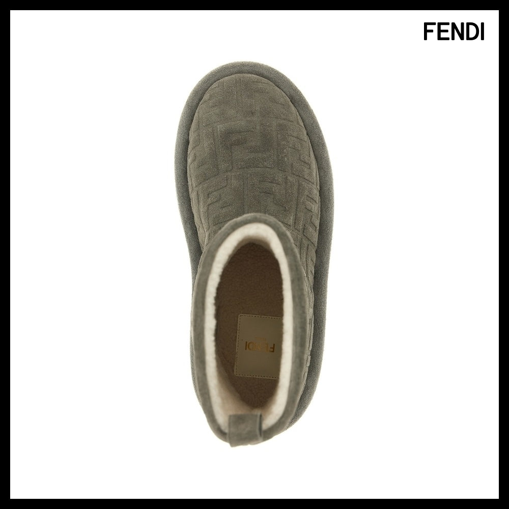 【FENDI】Gray Ankle Boots