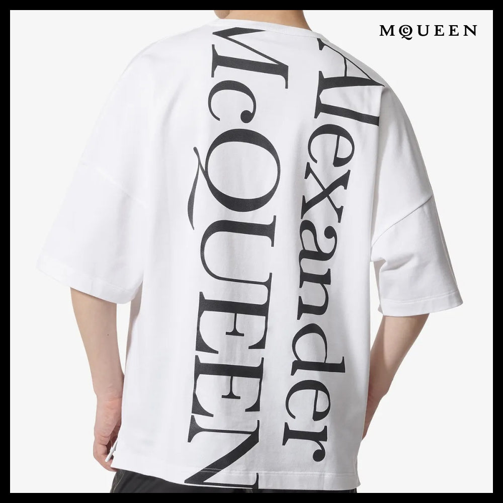 【alexander mcqueen】Exploded Logo Oversized Short Sleeve