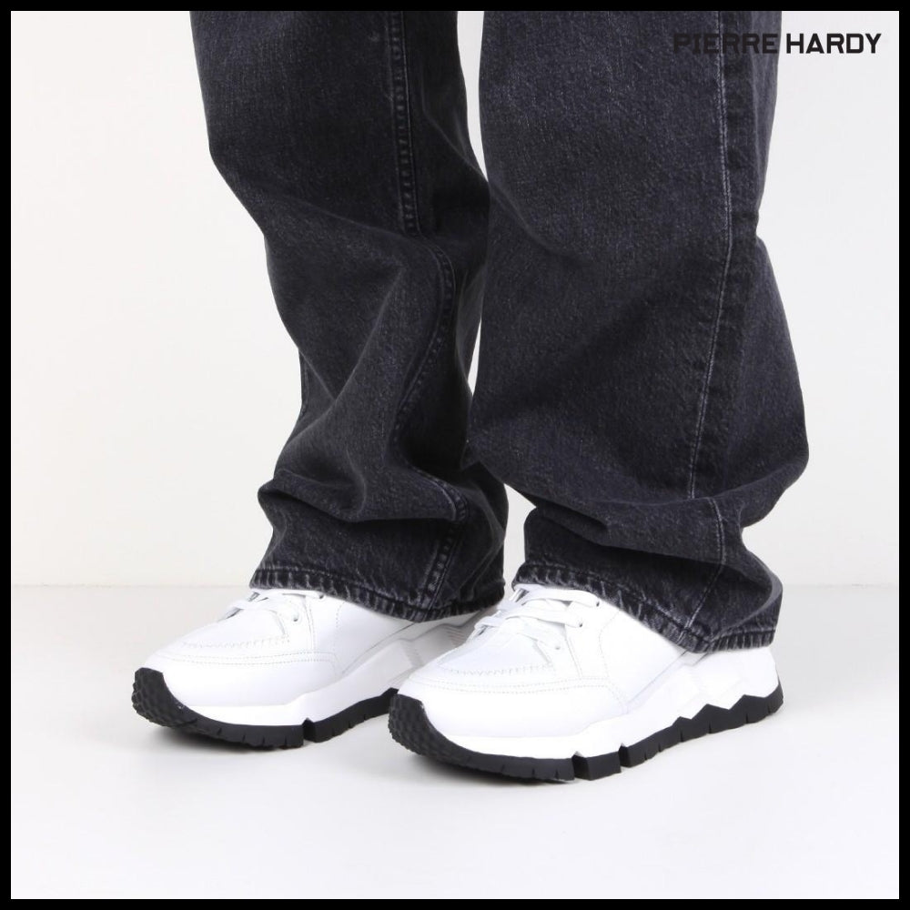 【Pierre Hardy】STREET LIFE White Sneakers QX02Z
