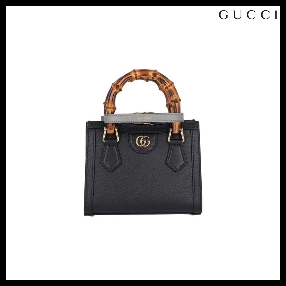 【GUCCI】ダイアナ バンブー ハンドル ミニ トートバッグ