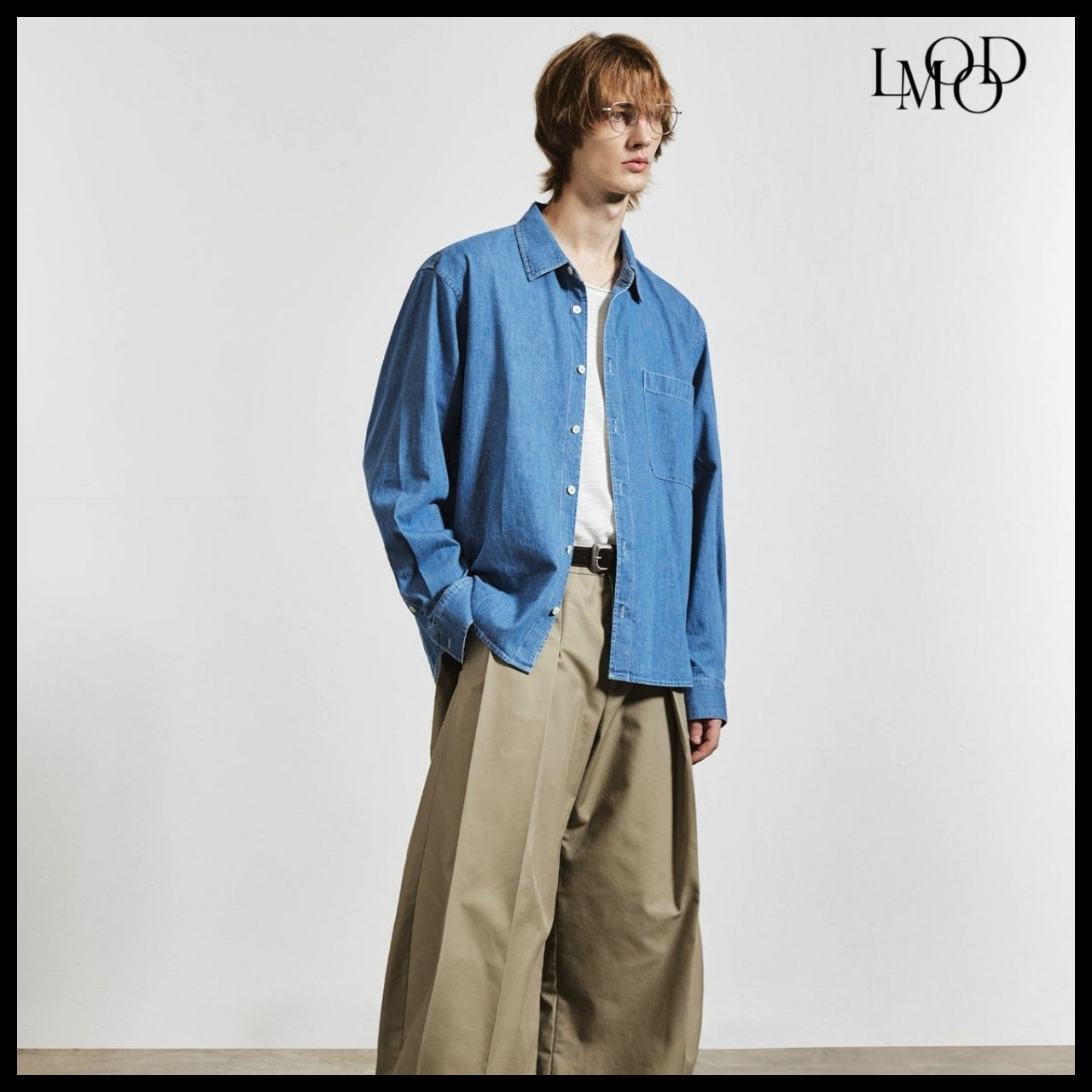 【LMOOD】TIMELESS DENIM SHIRT SALT BLUE