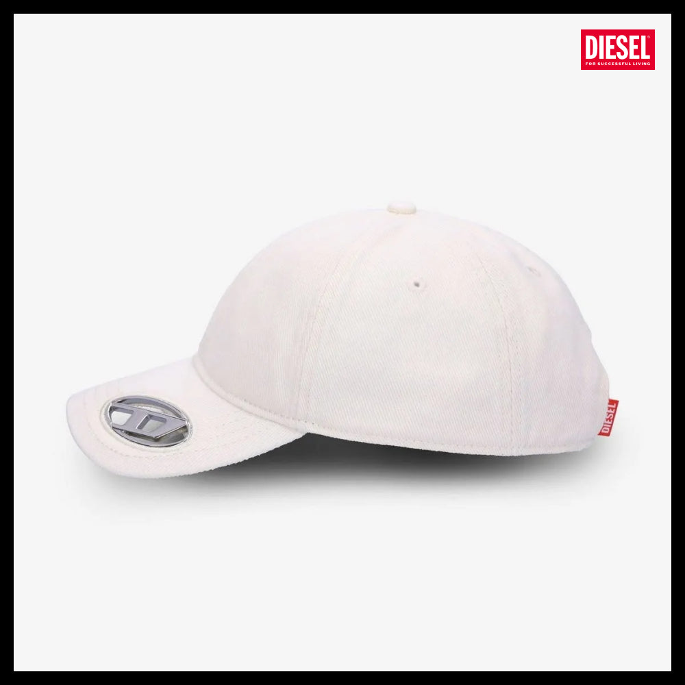 【DIESEL】C Plaque Ball Cap Off White