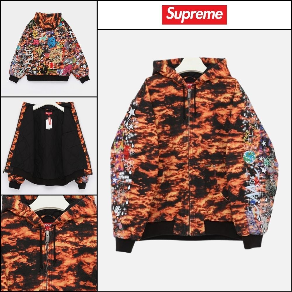 【100%正規品保証 Supreme】AOI Embroidery Hooded Work Jacket