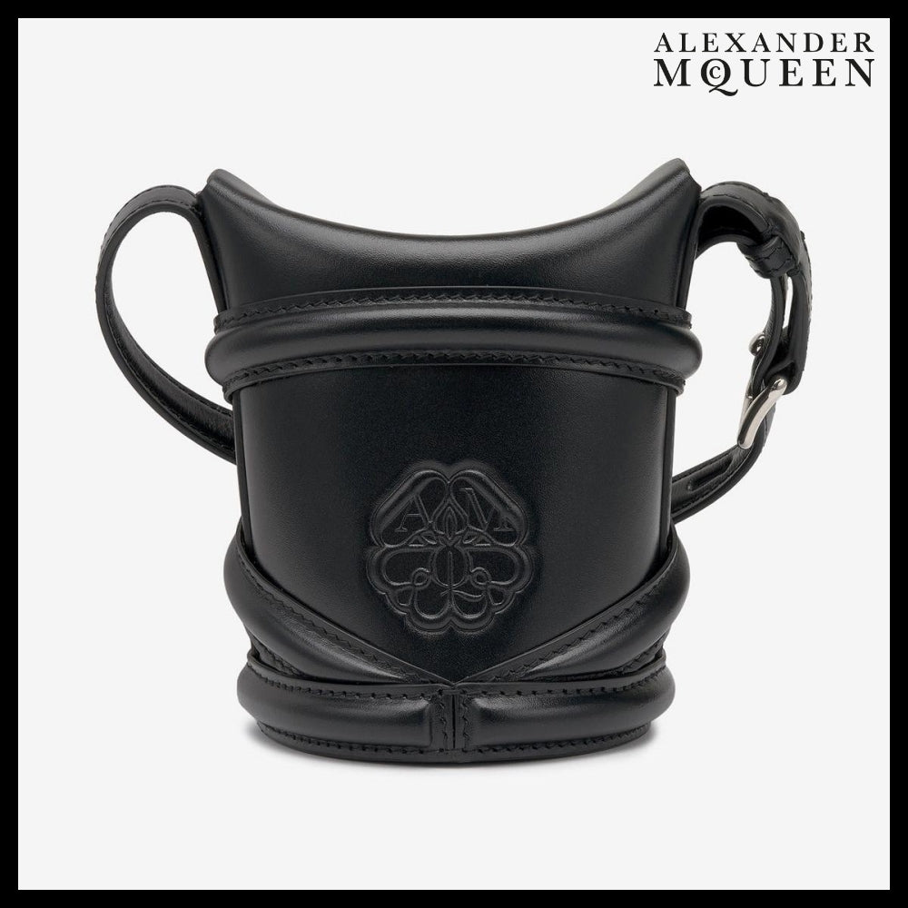 【alexander mcqueen】ミニカーブ ショルダーバッグ ブラック