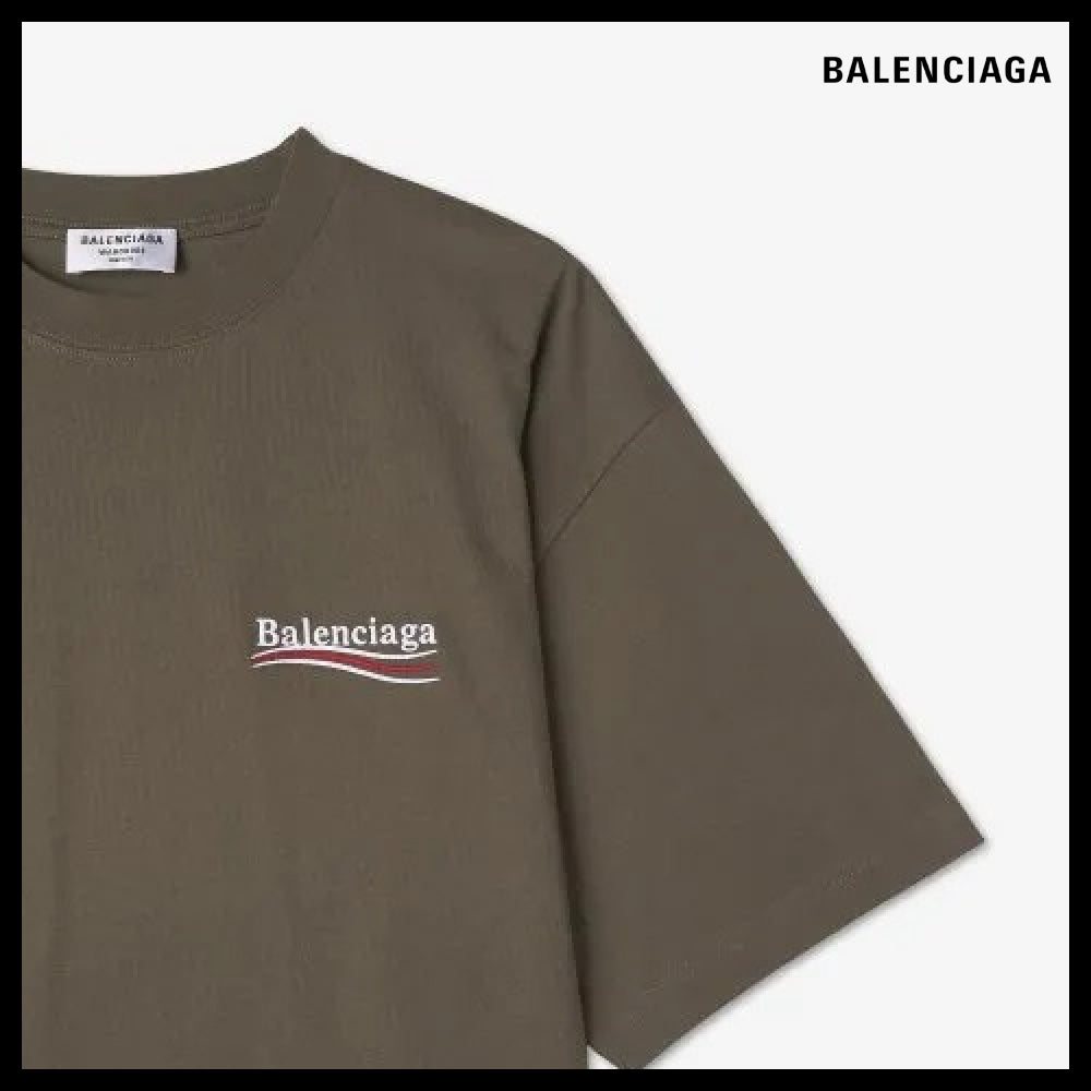 【BALENCIAGA】Campaign Large Fit T-Shirt Khaki