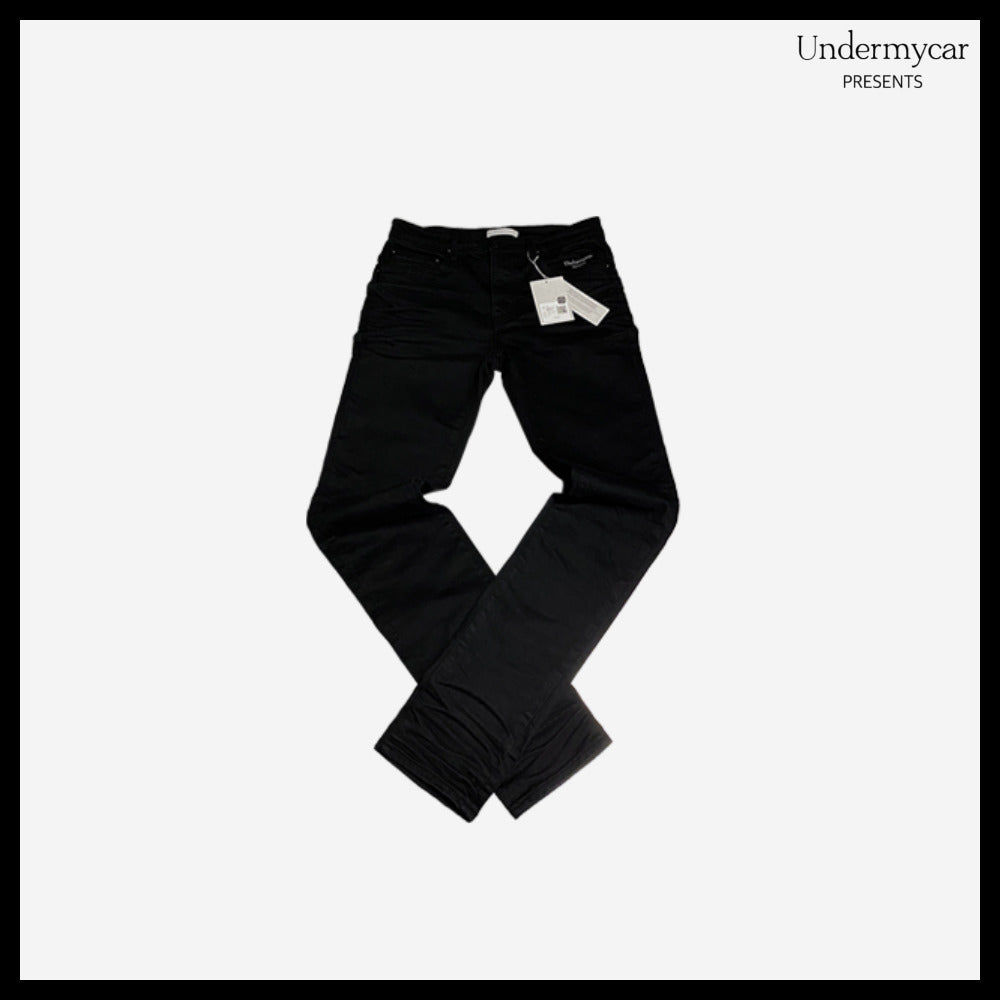 【Undermycar】Mu.29 Anti Fxxking Logo Play Stretch SlimJeans