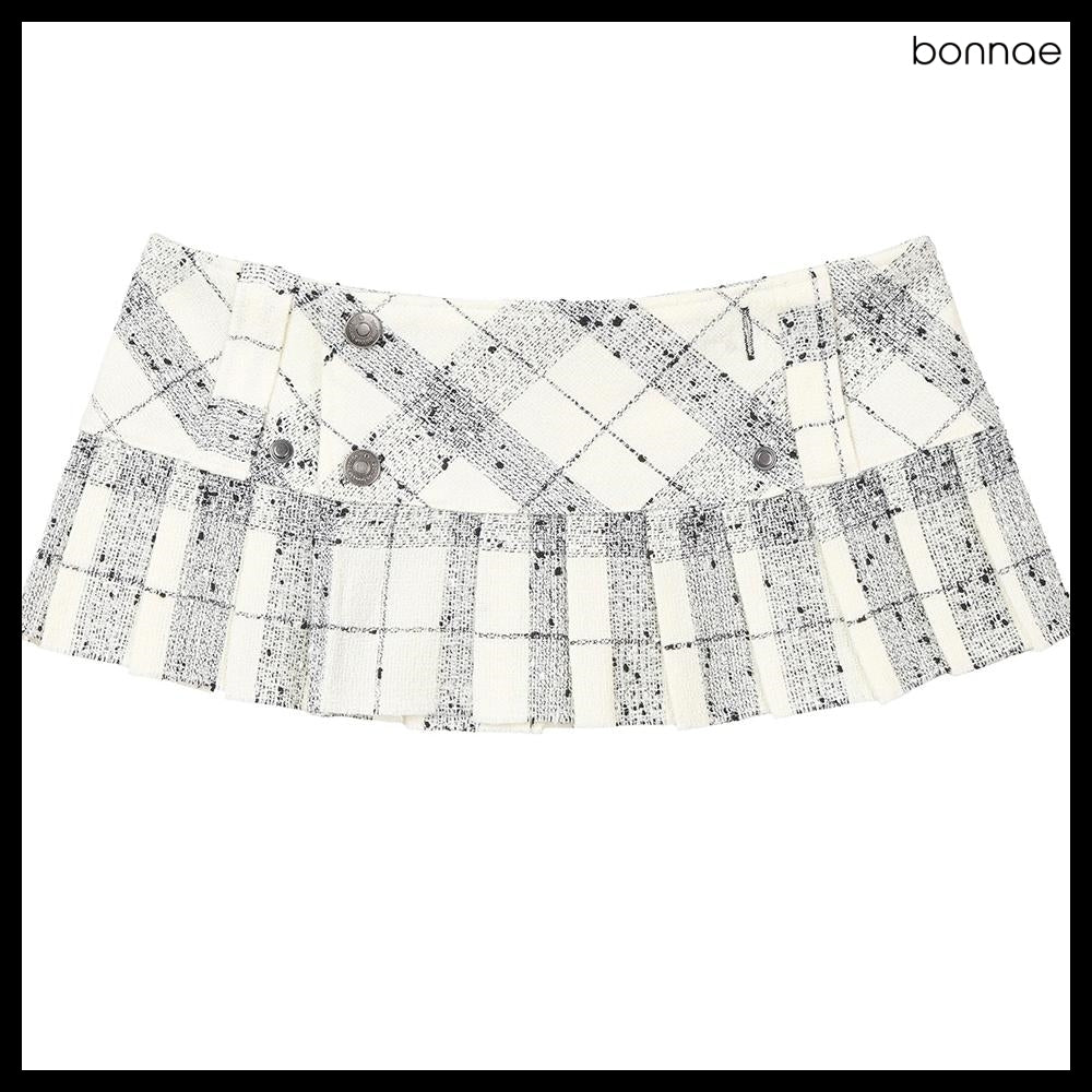【BONNAE】Micro mini pleats skirt 2Colors