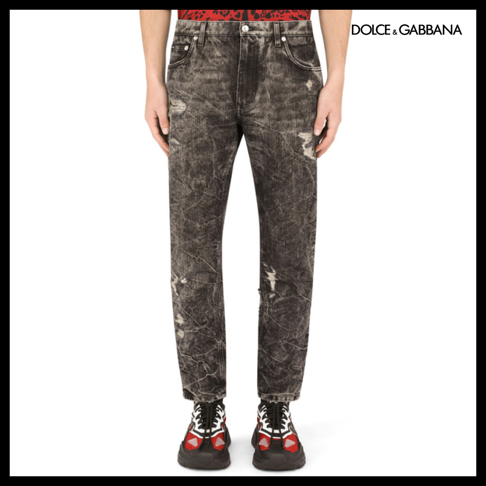 ★Dolce&Gabbanaアウトレット セール ★LOOSE GRAY WASH JEANS