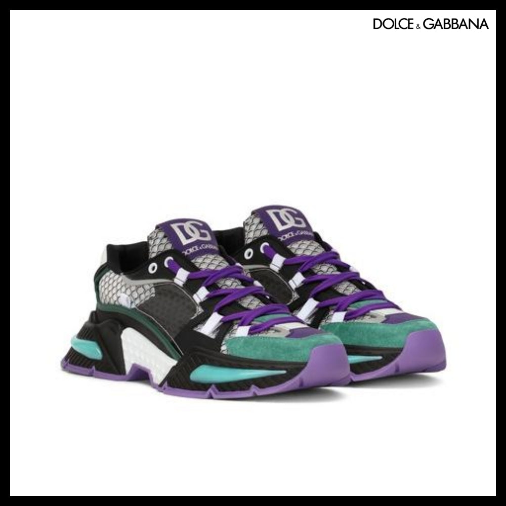 【Dolce & Gabbana】MIXED-MATERIAL AIRMASTER SNEAKERS 995