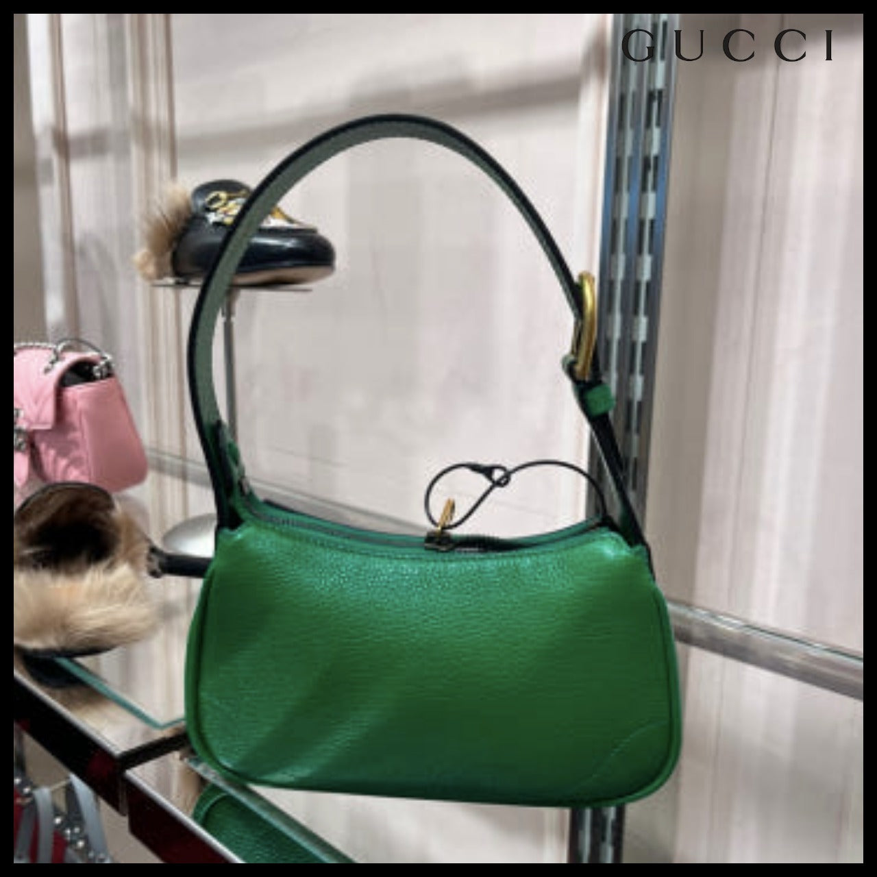 【GUCCI】GG Aphrodite Soft Goat Shoulder Bag (2 Colors)