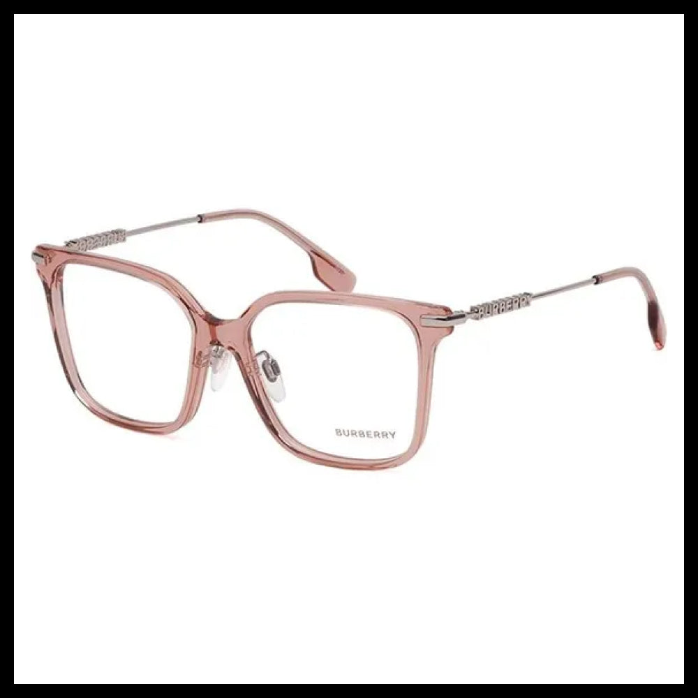 【Burberry】Clear Rose Transparent Horn-Rimmed Eyeglasses