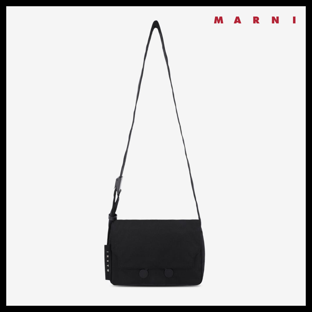 【MARNI】Small messenger crossbody bag black