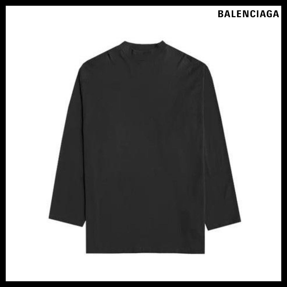 【BALENCIAGA】Long Sleeve T-Shirt in Black