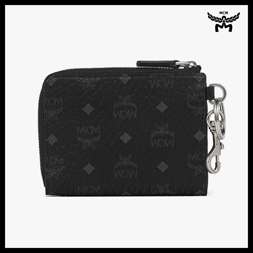 【MCM】Visetos card pouch Black