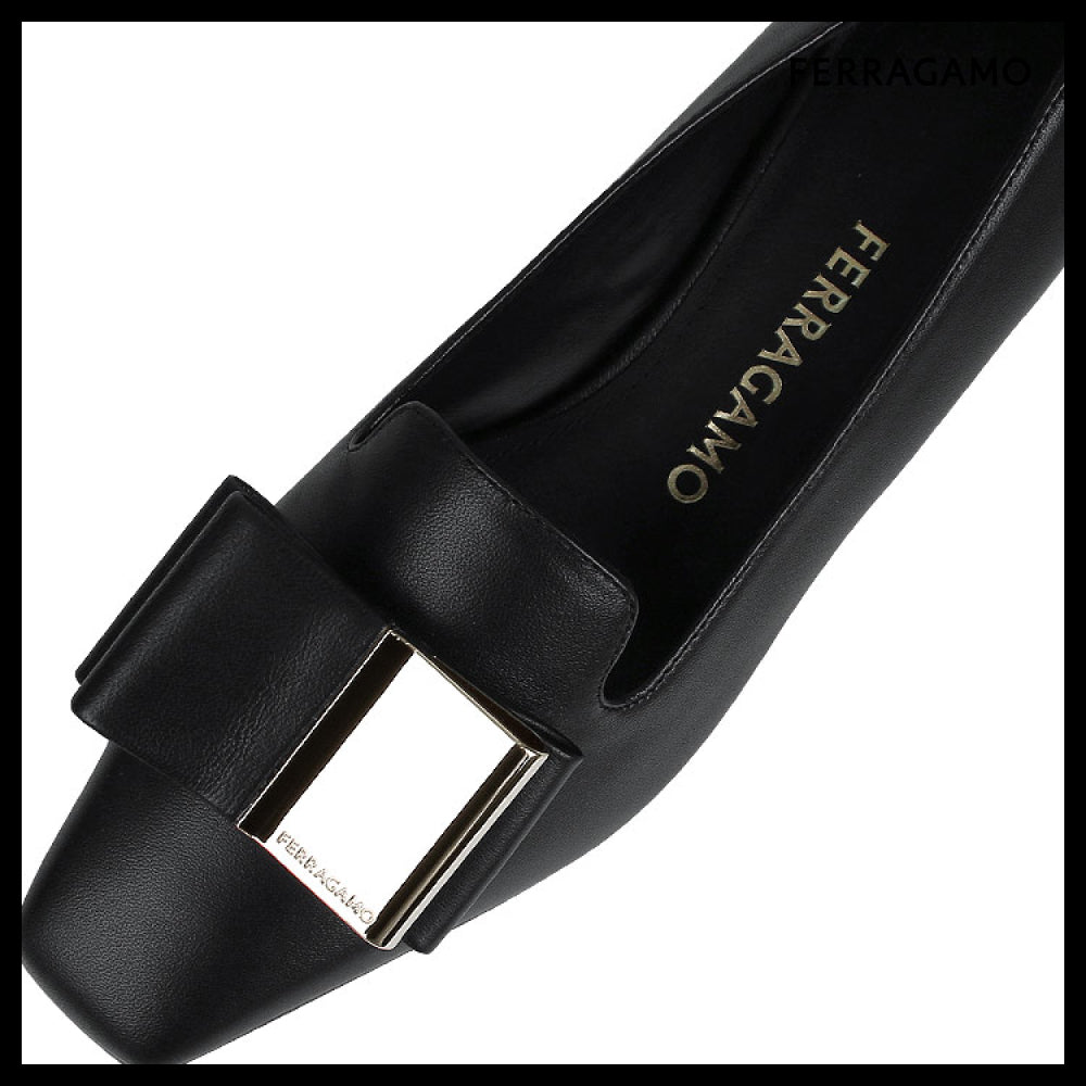 【FERRAGAMO】 Double Bow Loafers