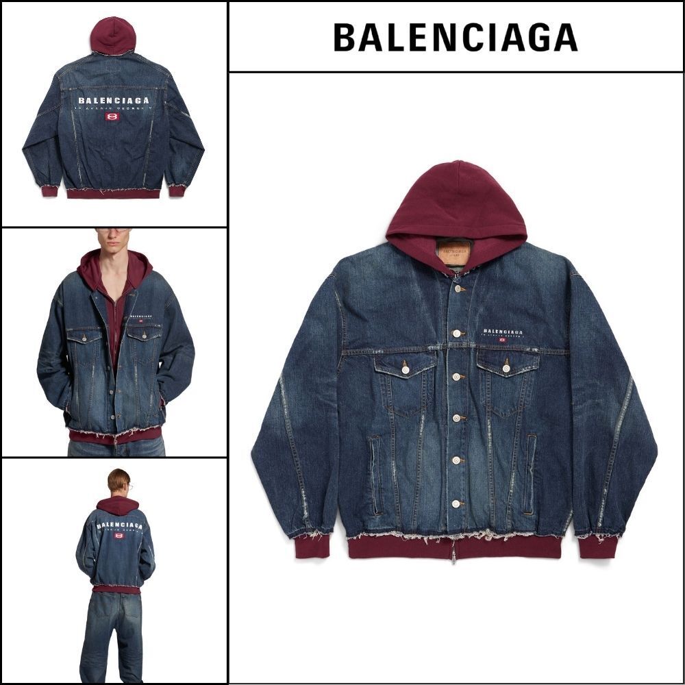 【BALENCIAGA】Patched Denim Jacket