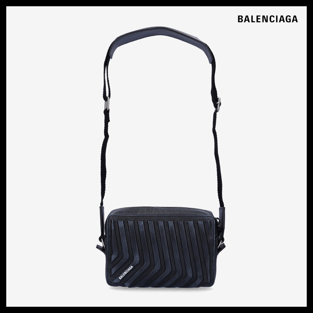 【BALENCIAGA】Car Dirty Effect Shoulder Bag Black
