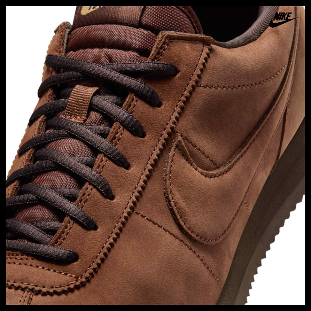 【NIKE】Cortez Leather SE M Cacao Wow Velvet Brown Metallic