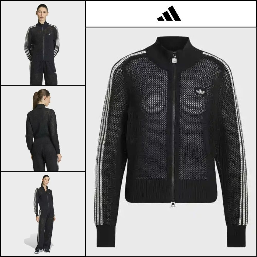 【ADIDAS 】Knit Crochet Firebird Track Top