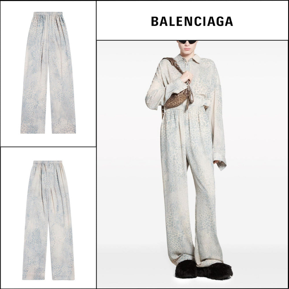 【BALENCIAGA】Bleached Leo Fluid Tracksuit Pants